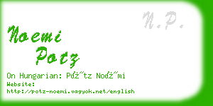 noemi potz business card